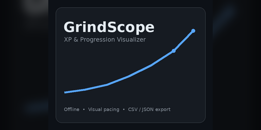 Cover image for GrindScope — XP & Progression Visualizer