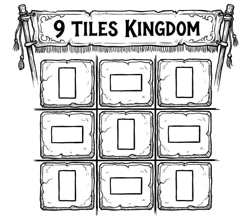 Cover image for 9 tiles kingdoms