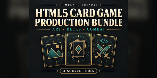 Cover image for HTML5 Card Game Production Bundle — Art, Decks & Combat