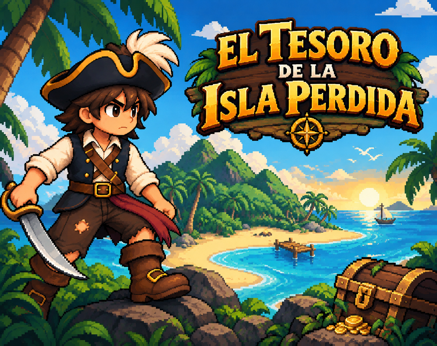Cover image for EL TESORO DE LA ISLA PERDIDA