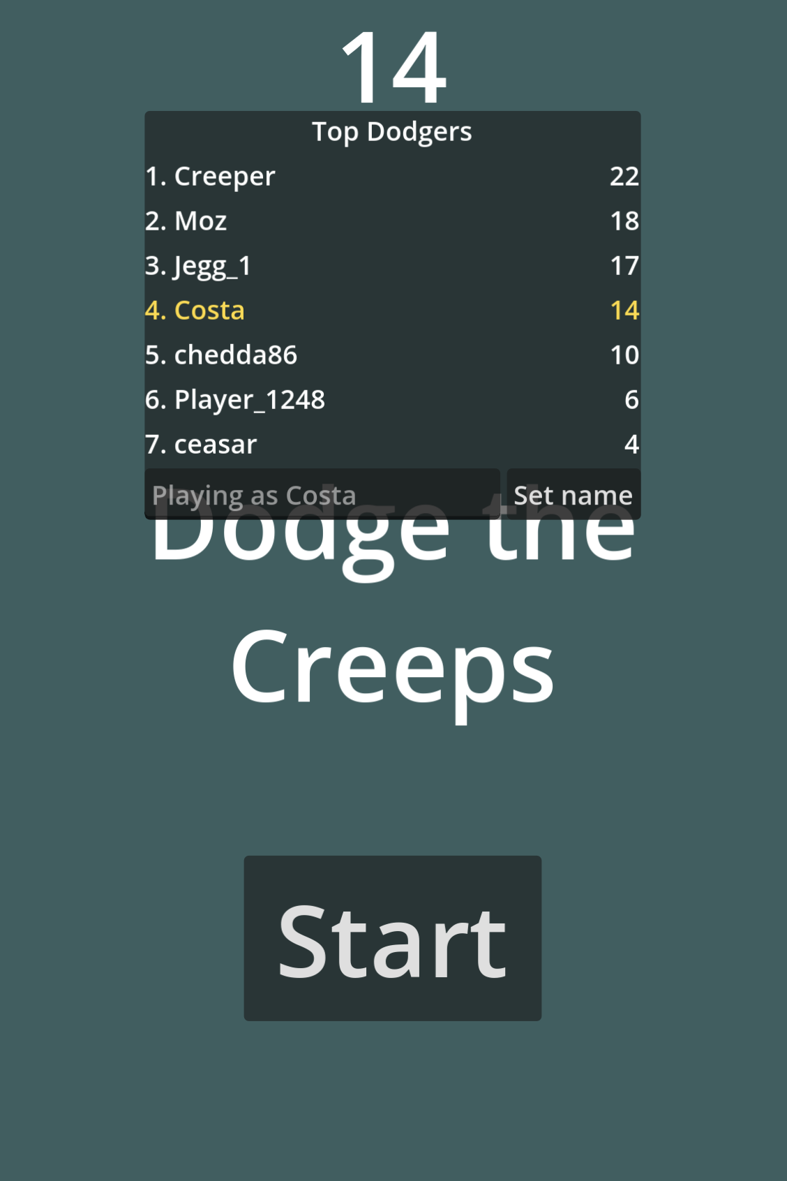 Cover image for Dodge the Creeps x CheddaBoards