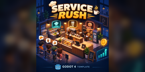 Cover image for Mobile Tycoon: Service Rush — Godot 4 Template