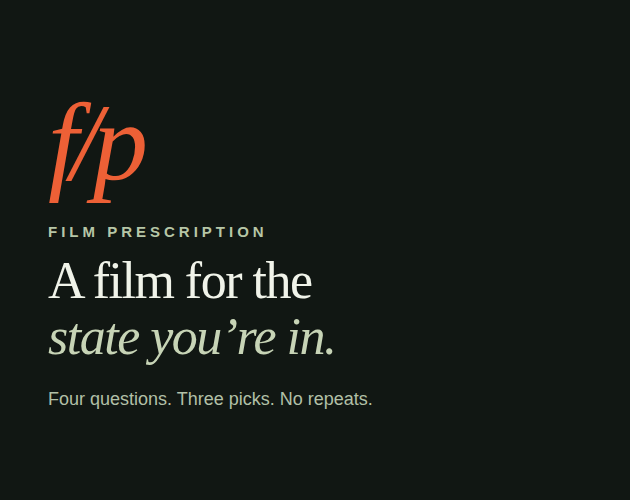 Cover image for Film Prescription