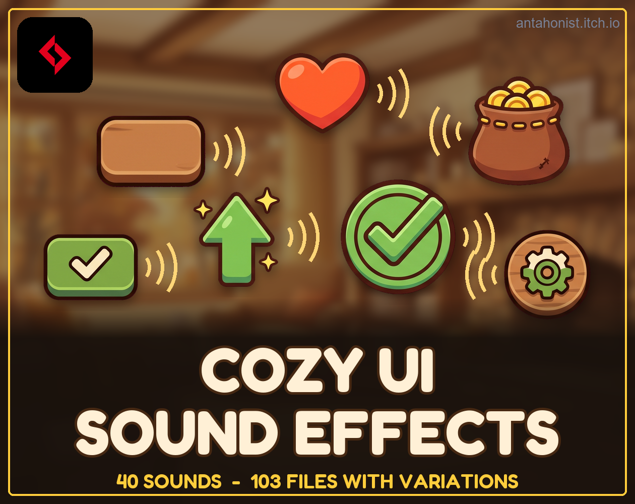 103 Cozy UI Sound Effects by Antahonist