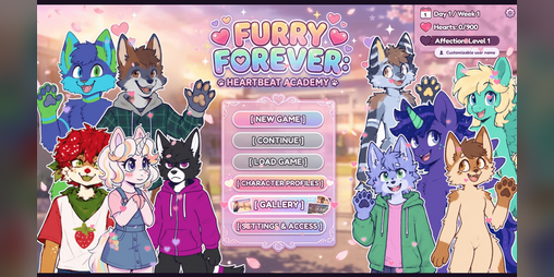 Cover image for Furry Forever: Heartbeat Academy