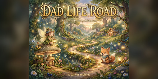 Cover image for Dad's Life Road A story game by canvas mobiles tm .