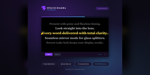 Cover image for SpaceChakra Teleprompter