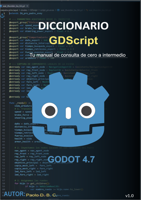 Cover image for Diccionario GDScript (Godot 4.7)