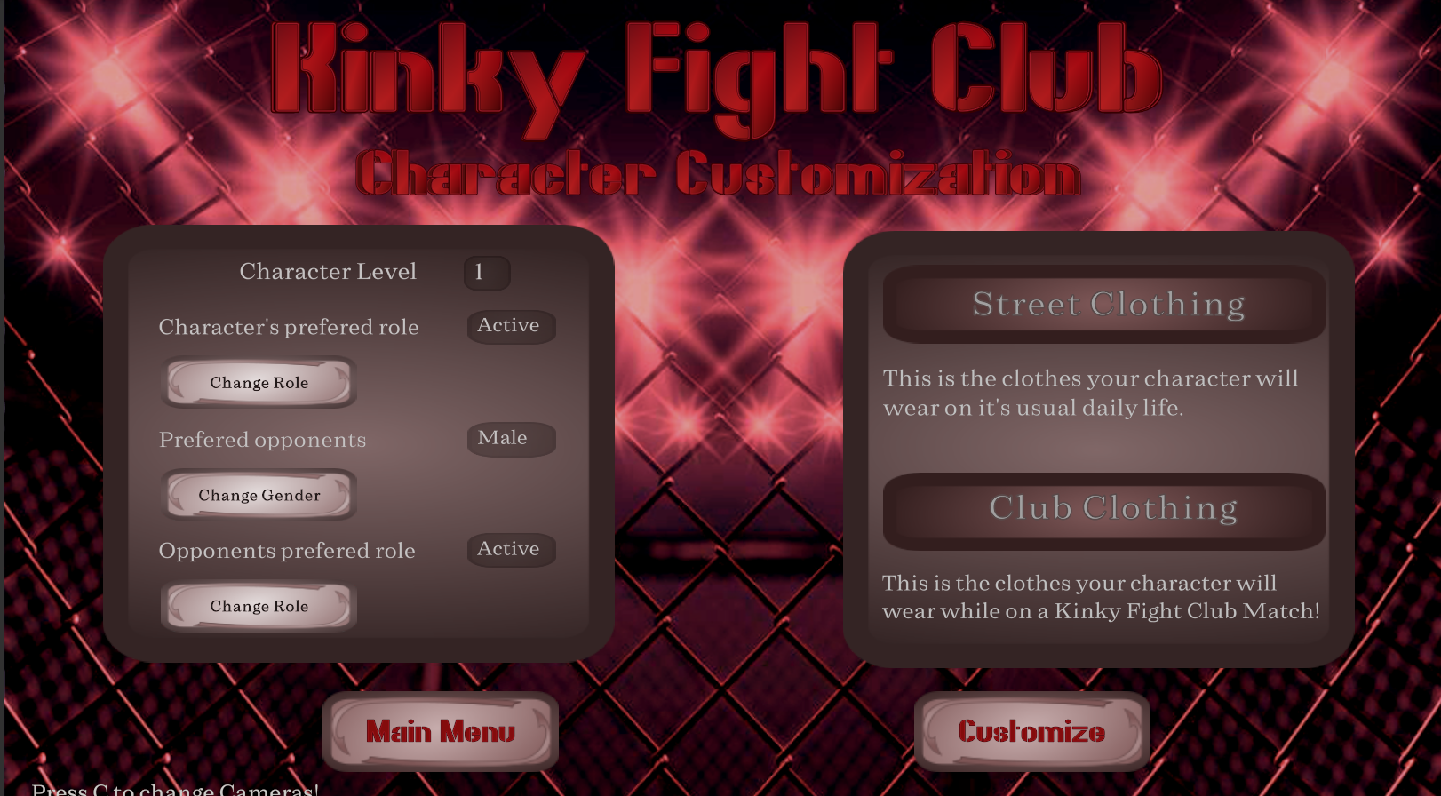 Story Mode Development Kinky Fight Club By Mr Zed Mrzgames