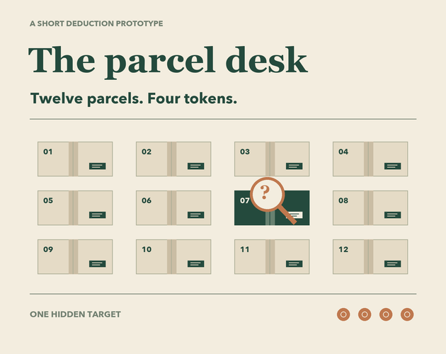 The parcel desk — a short deduction prototype 대표 이미지