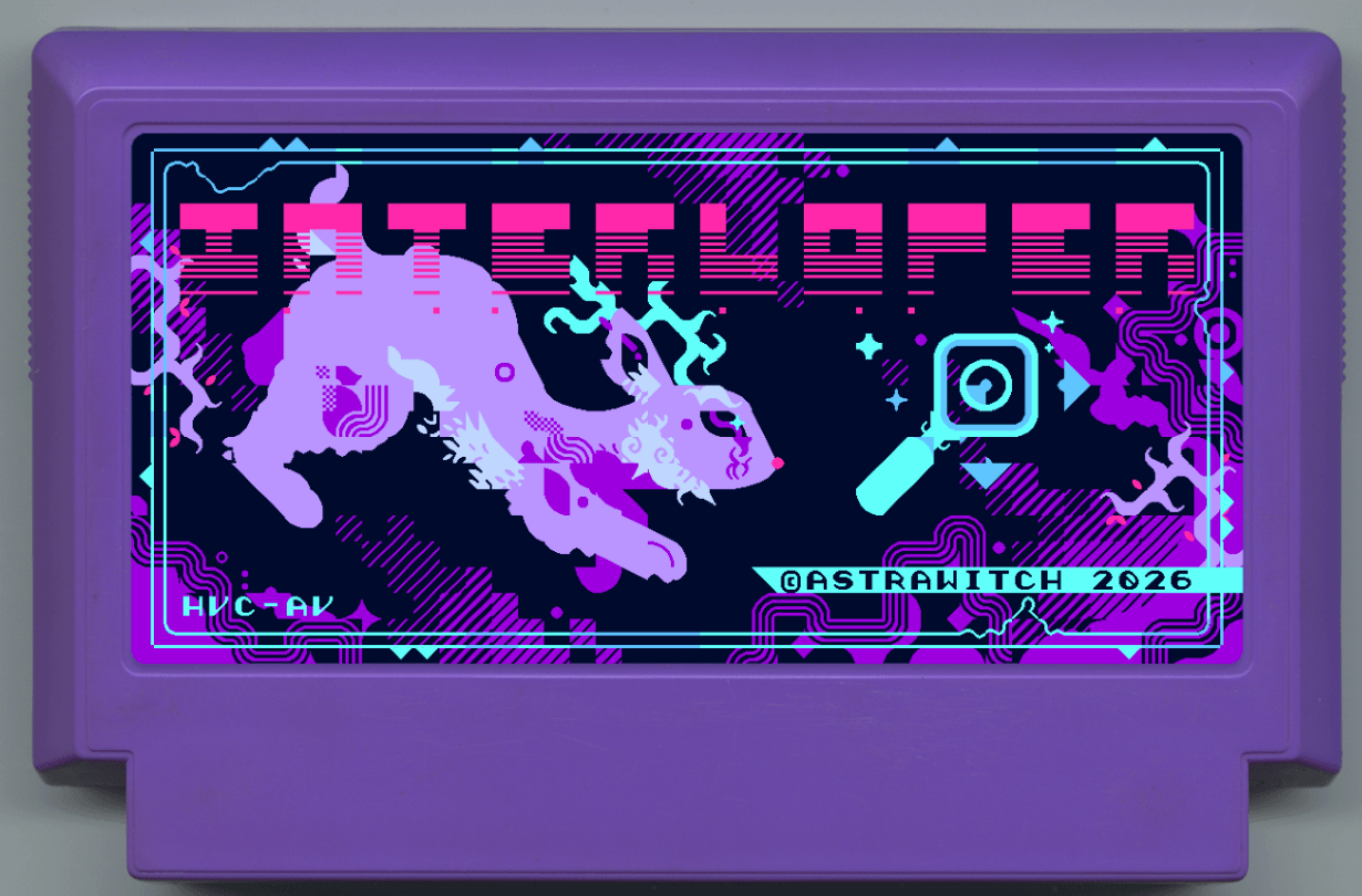 Interloper cartridge art by Astrawitch (Allison Vansickle)