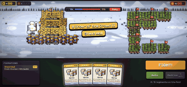 Gameplay: arranging clerics to discover a secret summoning recipe