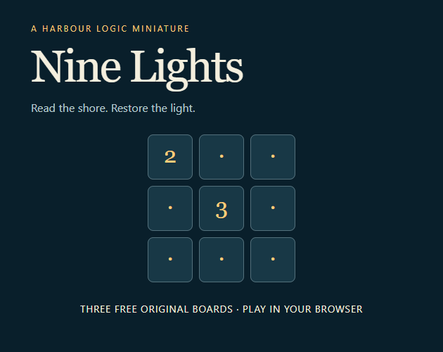 Nine Lights — A Harbour Logic Miniature 대표 이미지