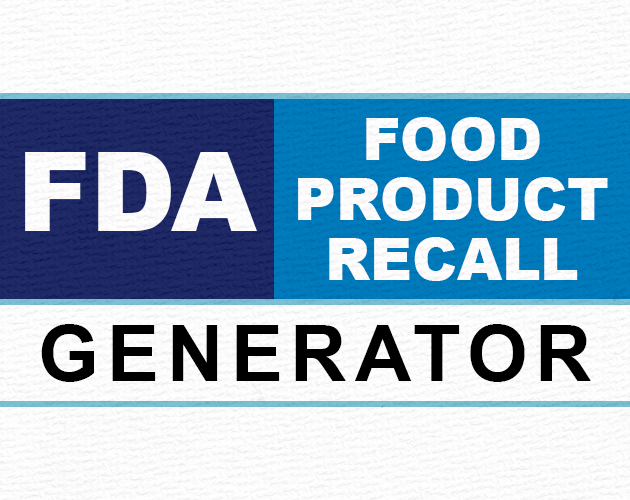 FDA Food Product Recall Generator
