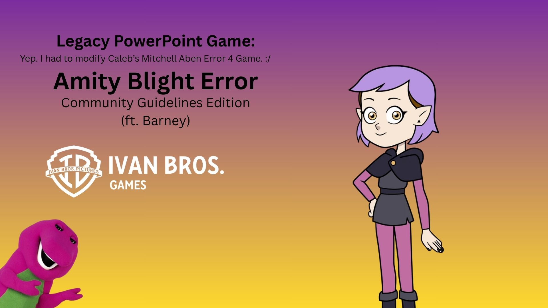 Amity Blight Error