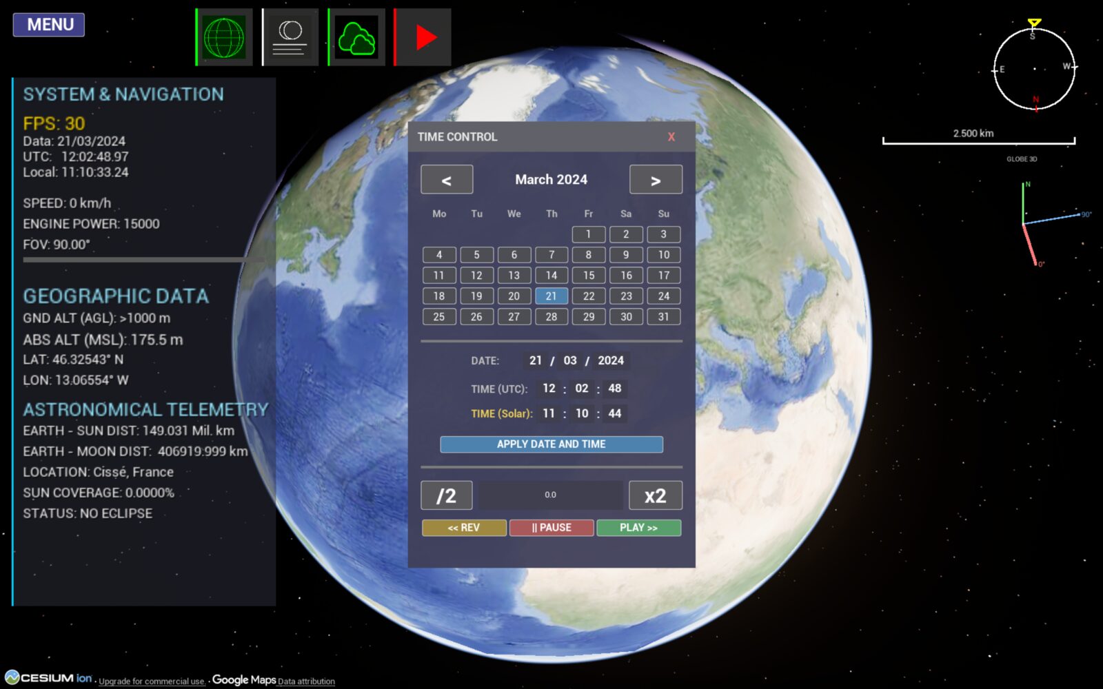 3D Eclipse Simulator - Release Announcements - itch.io