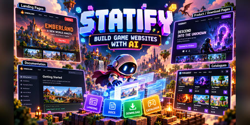 Cover image for Statify — Gorgeous Game Websites in Minutes