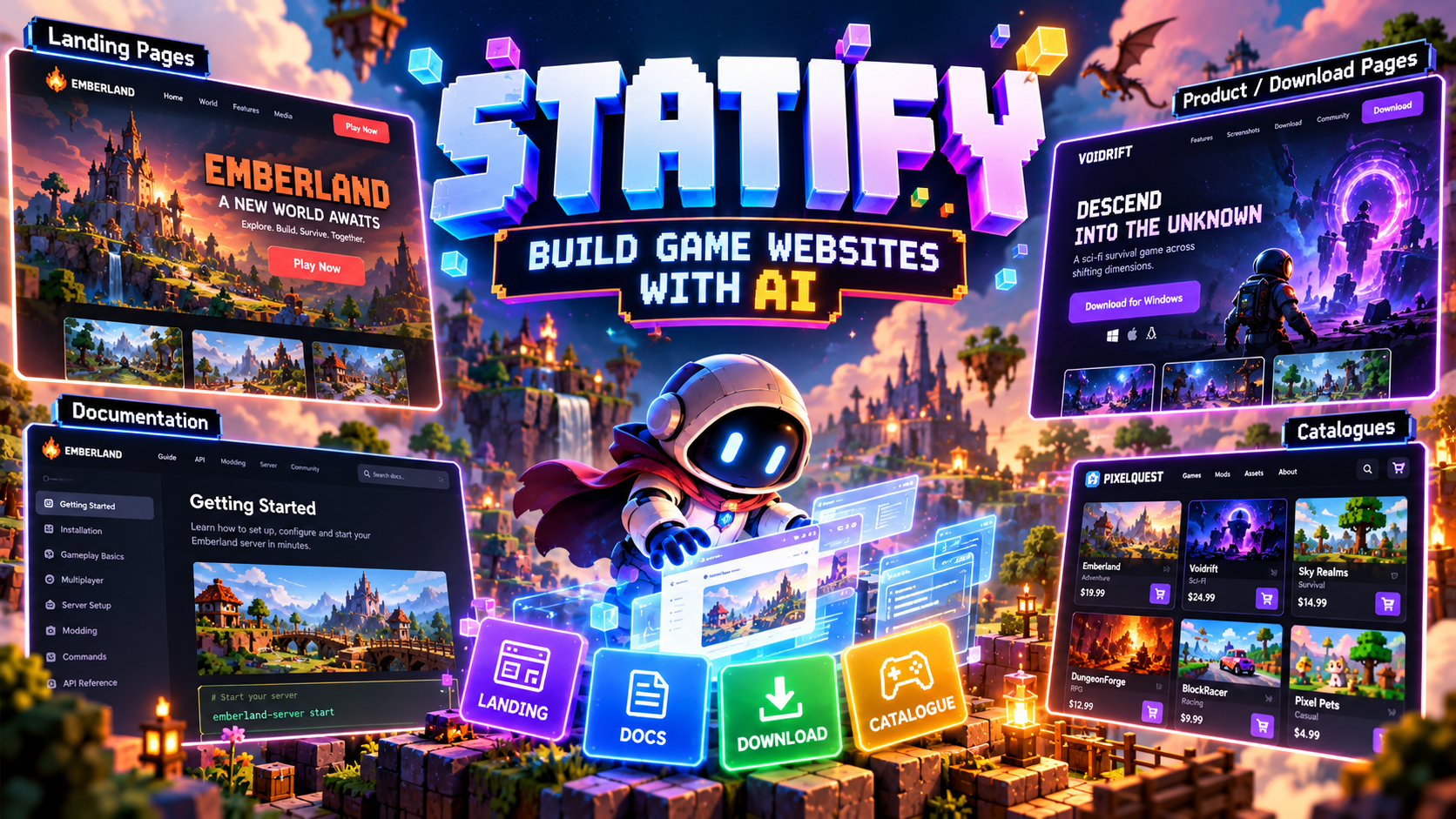 Cover image for Statify — Gorgeous Game Websites in Minutes