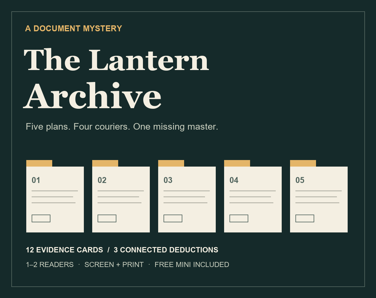 The Lantern Archive + Free Mini Case