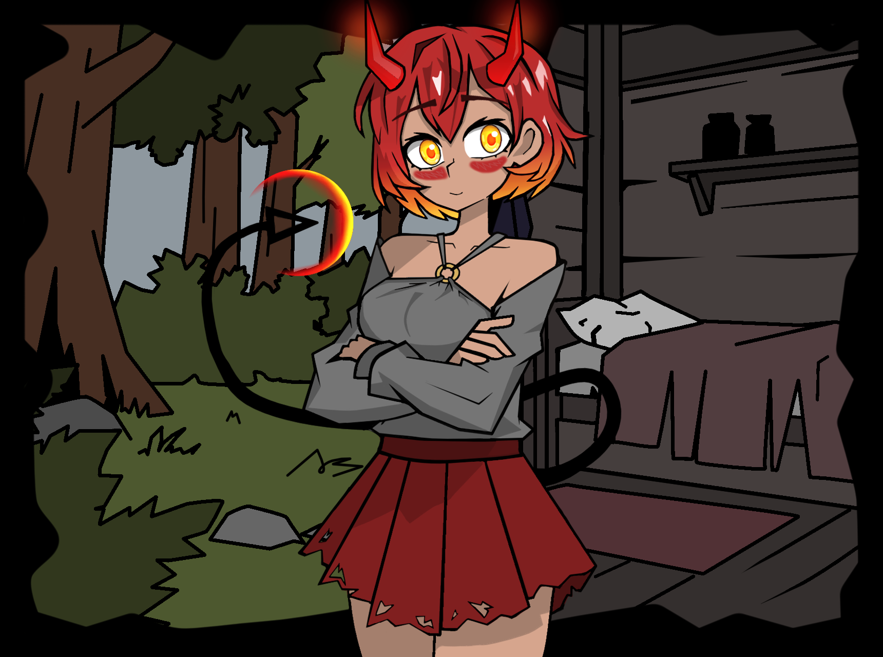 Cover art for Hentai z Demon Girl [Protptyp} by SlimeStore — adult visual novel