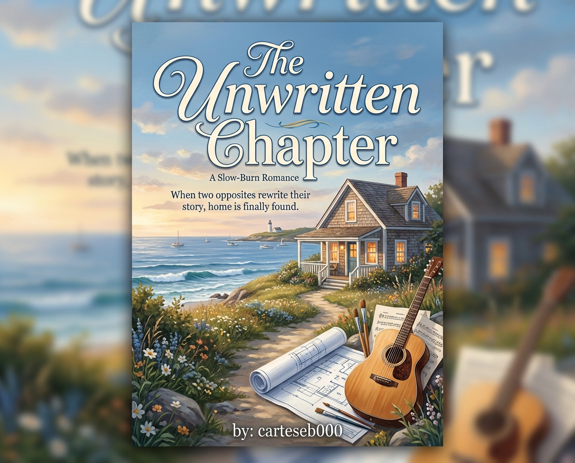 Cover image for The Unwritten Chapter: A Slow-Burn Romance Novel by carteseb000