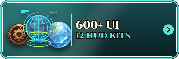 600+ Game UI Elements Mega Pack