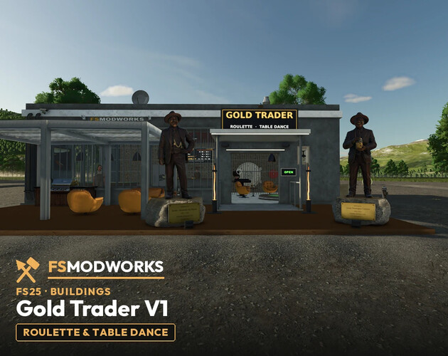 Cover image for FS25 FSMW Gold Trader V1 — Roulette & Table Dance