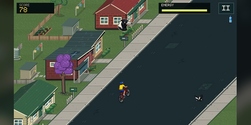 Cover image for Magpie Panic! | Free Pixel-Art Bike Arcade