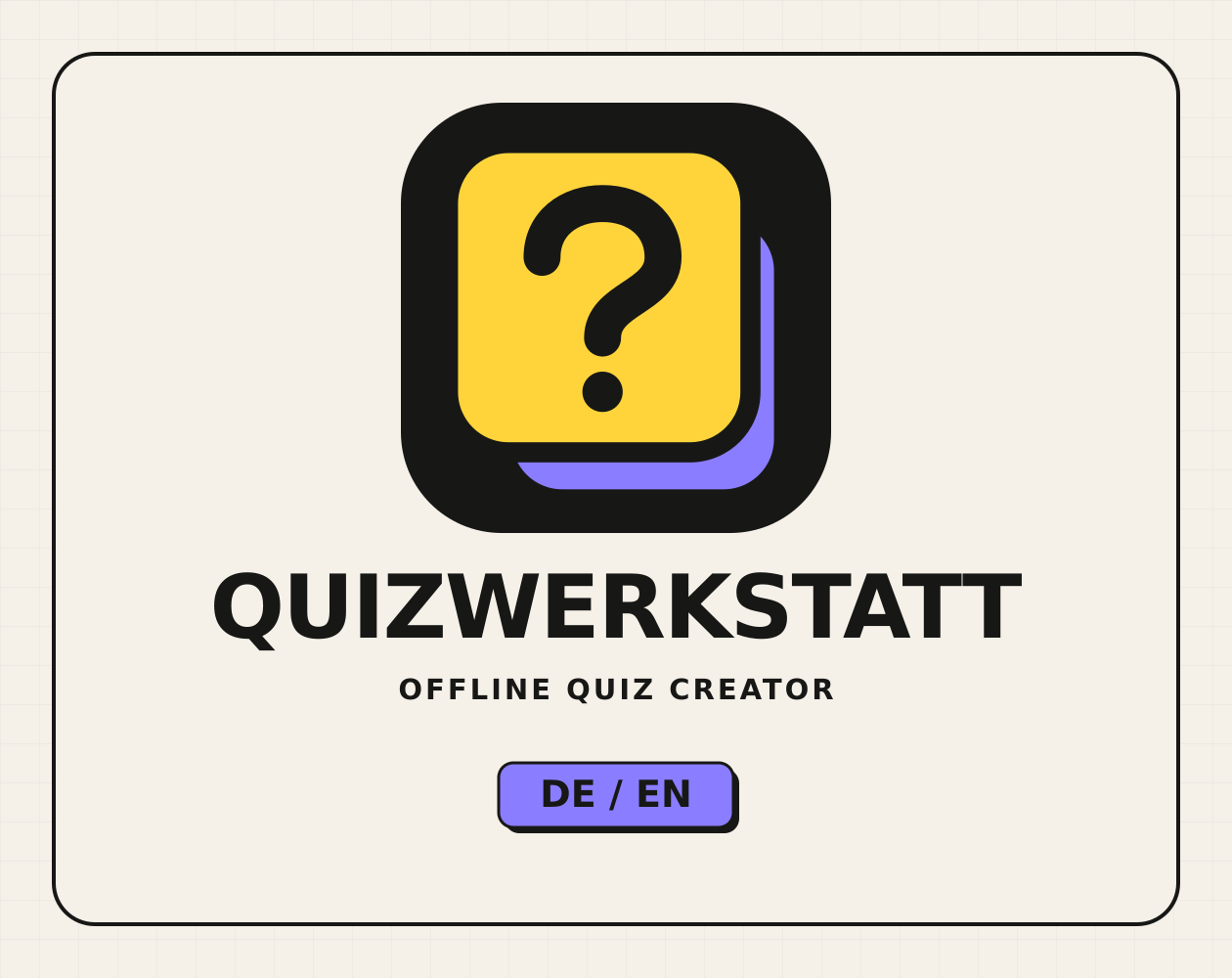 Cover image for Quizwerkstatt