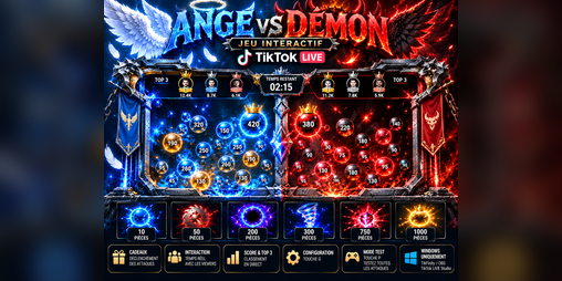 Cover image for Ange contre Démon - Tiktok LIVE