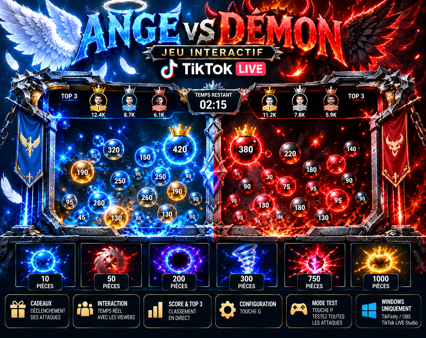 Cover image for Ange contre Démon - Tiktok LIVE