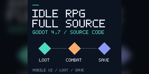 Cover image for Idle RPG Full Source Template for Godot 4.7