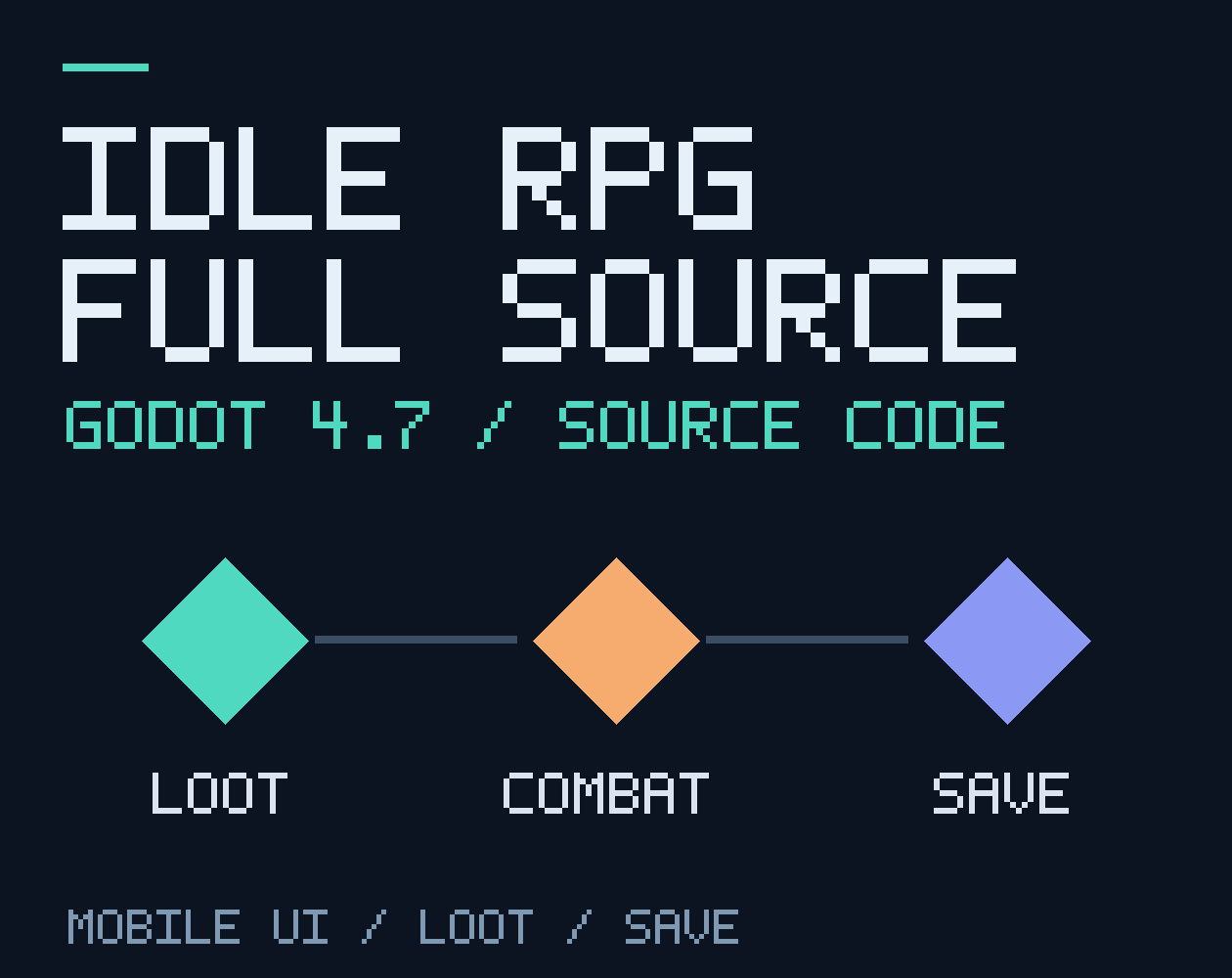 Cover image for Idle RPG Full Source Template for Godot 4.7