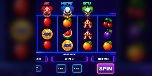 Cover image for 3 Creepy Clowns: Hold N Win Slot Game