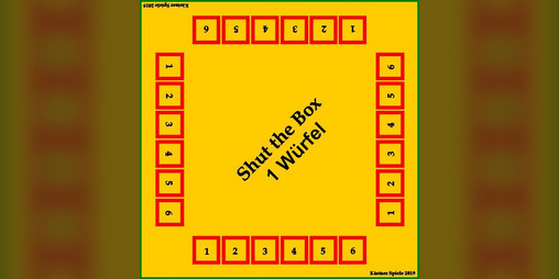 Cover image for Shut the Box (Kästner-Spiele) – Wuerfelspiel