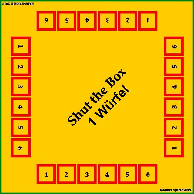 Cover image for Shut the Box (Kästner-Spiele) – Wuerfelspiel