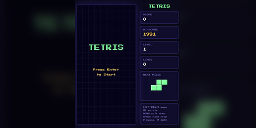 Cover image for Retro Arcade 2D Tetris Classic
