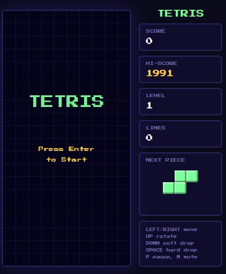 Cover image for Retro Arcade 2D Tetris Classic