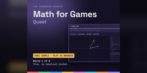 Cover image for Math for Games Quest: Free Sample