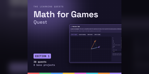 Cover image for Math for Games Quest, Edition 1