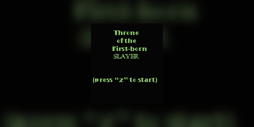 Cover image for Throne of the first born slayer