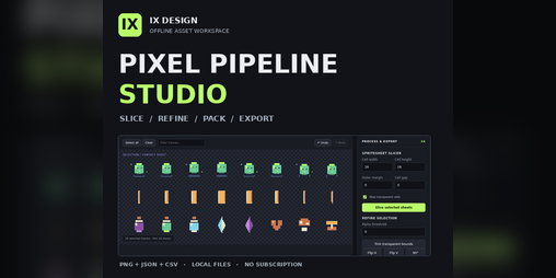 Cover image for IX Pixel Pipeline Studio