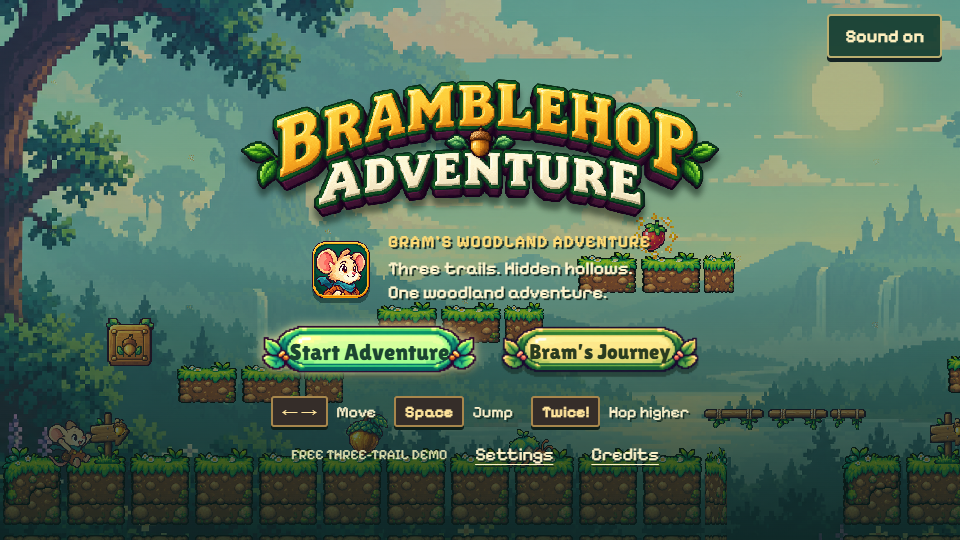 Cover image for Bramblehop Adventure — Free Windows Demo