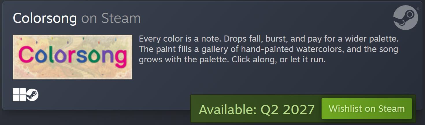 Colorsong on Steam Colorsong on Steam