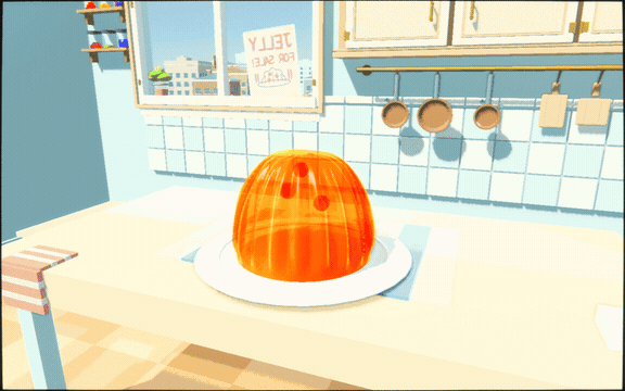 Fresh jellies tumble onto the counter