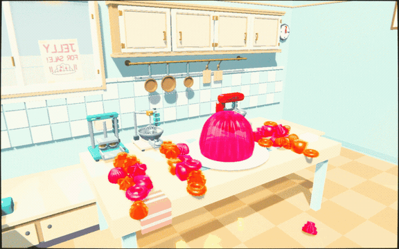 Machines fill the kitchen with jelly