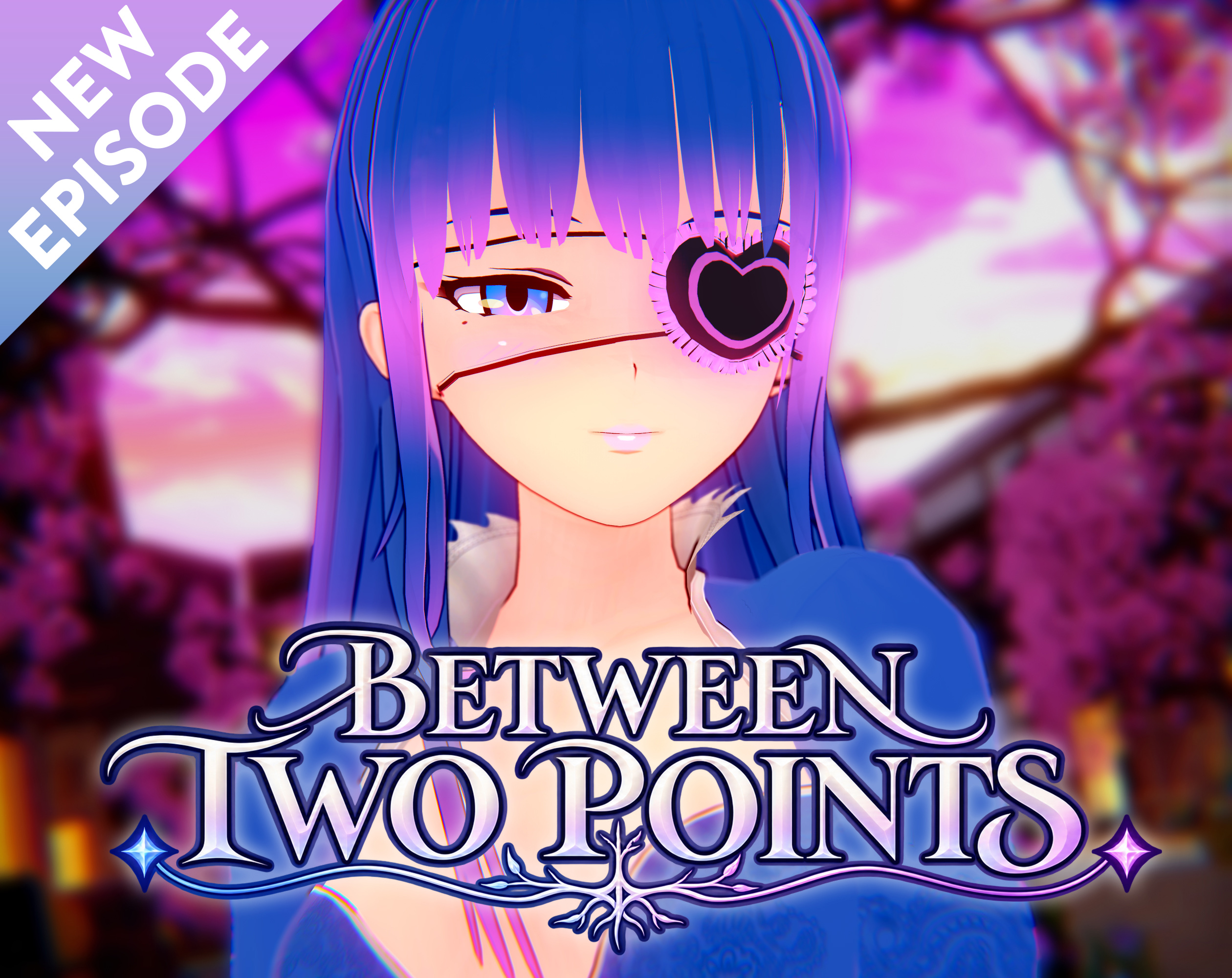 Cover art for Between Two Points by Amonie — adult visual novel