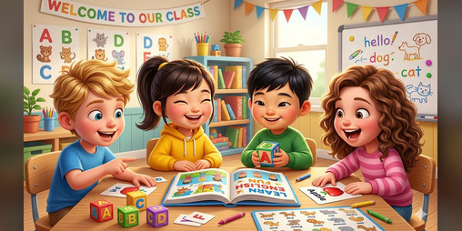 Cover image for First Steps in English for Kids
