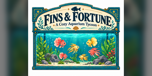 Cover image for Fins & Fortune - A Cozy Aquarium Tycoon
