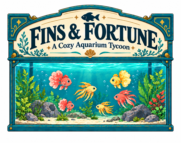 Cover image for Fins & Fortune - A Cozy Aquarium Tycoon